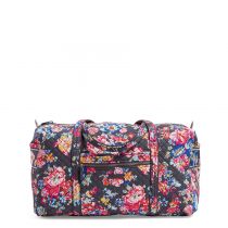 Iconic Large Travel Duffel In Pretty Posies