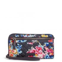 Iconic Rfid Front Zip Wristlet In Pretty Posies