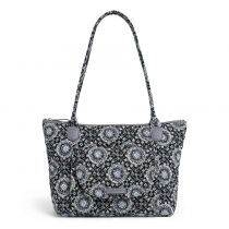Carson East West Tote In Charcoal Medallion