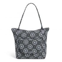Carson North South Tote In Charcoal Medallion